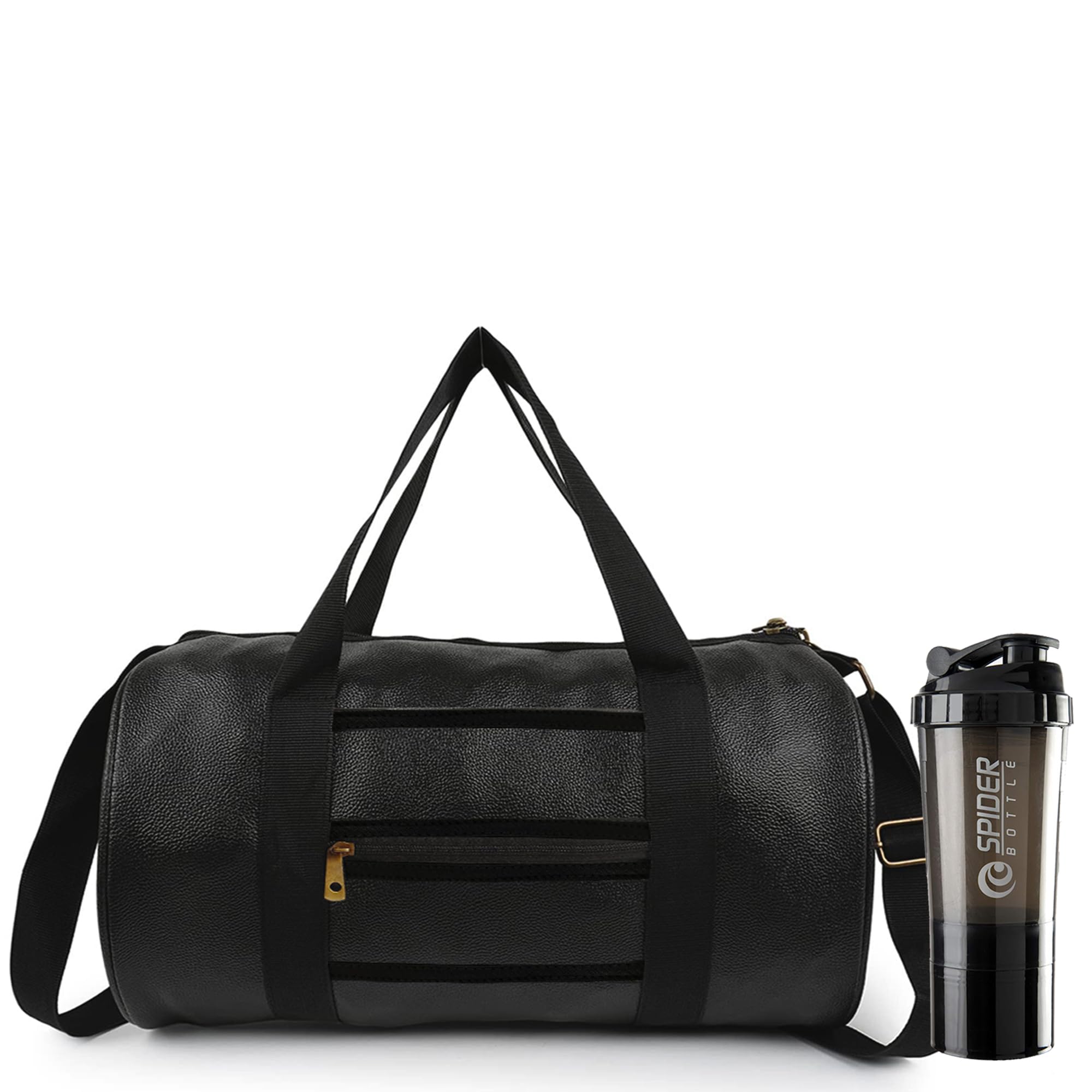 Duffle Gym Bag & Men Gym Protein Shaker Bottle 20L Gym Bag with 500ML Gym Water Bottle, Travel & Shoulder Bag-image-26