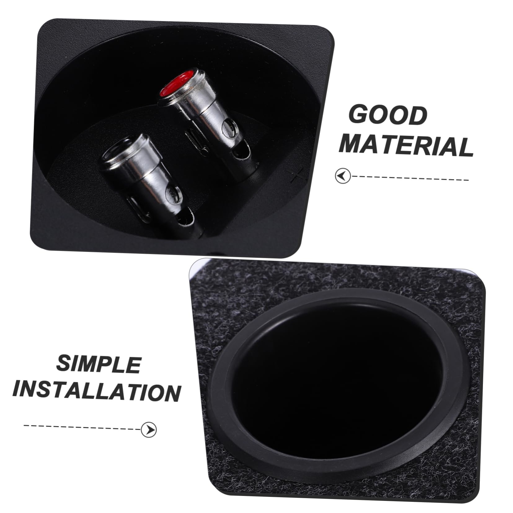 Vaguelly Box Cassa in Legno e Abs Auto da 10 Pollici per Subwoofer prodotti Design Sottile e Installazione Semplice per Integrazione negli Interni del Veicolo