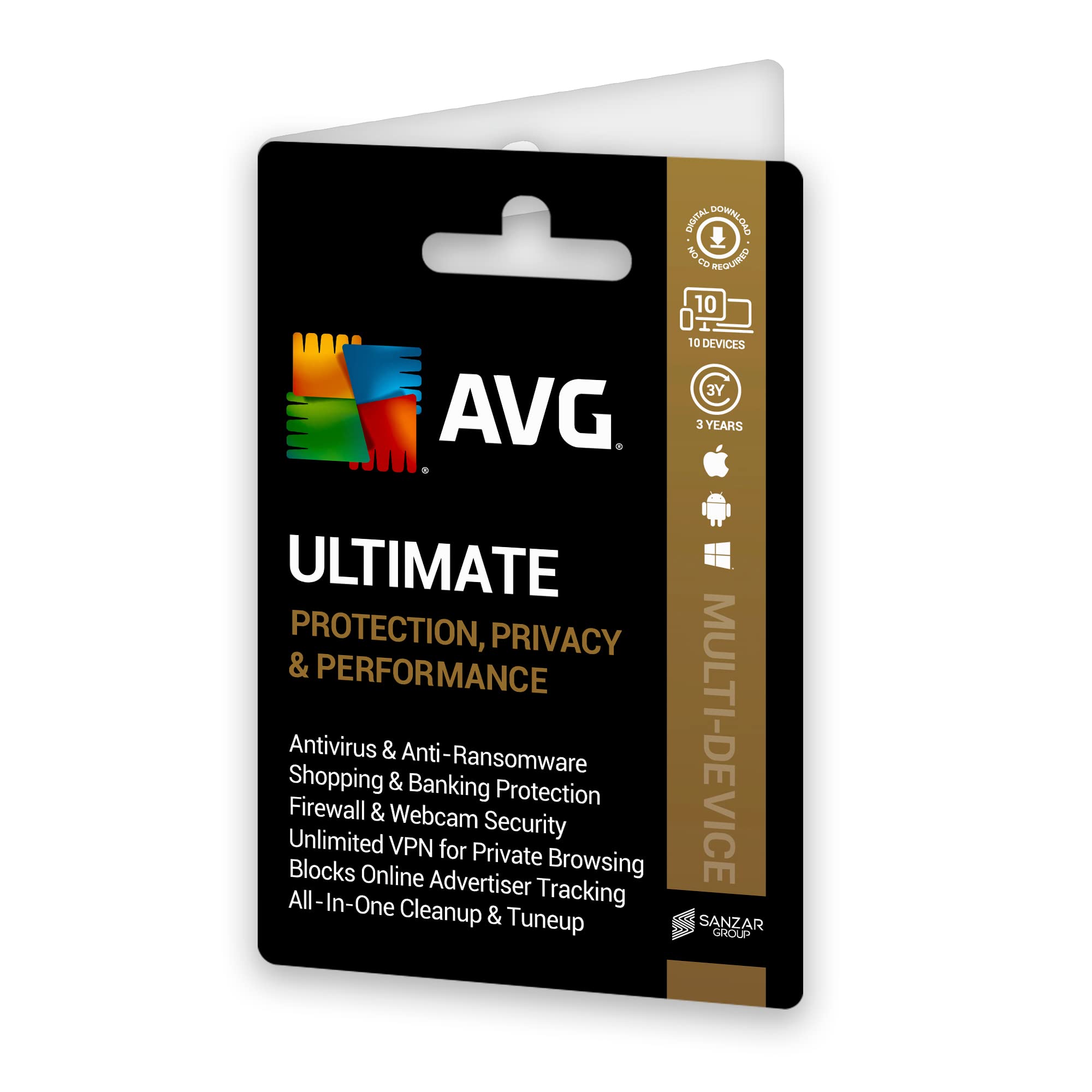 Buy AVG Ultimate Multi-Device (PC, Mac, Android & iOS) (10 Devices | 3 ...