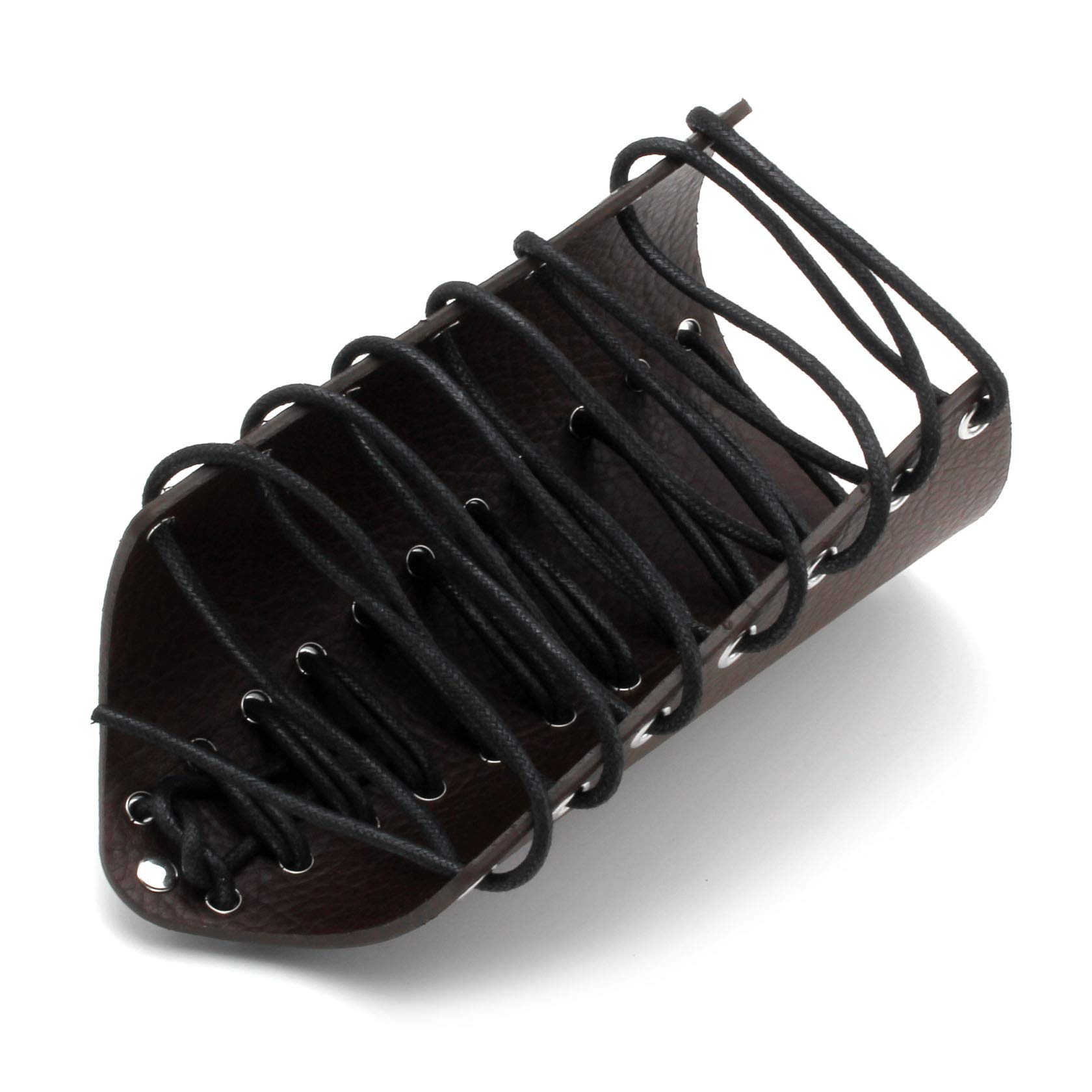 MILAKOO 2 pezzi guanti da braccio per uomo steampunk armatura polsino PU polsini in pelle per costume