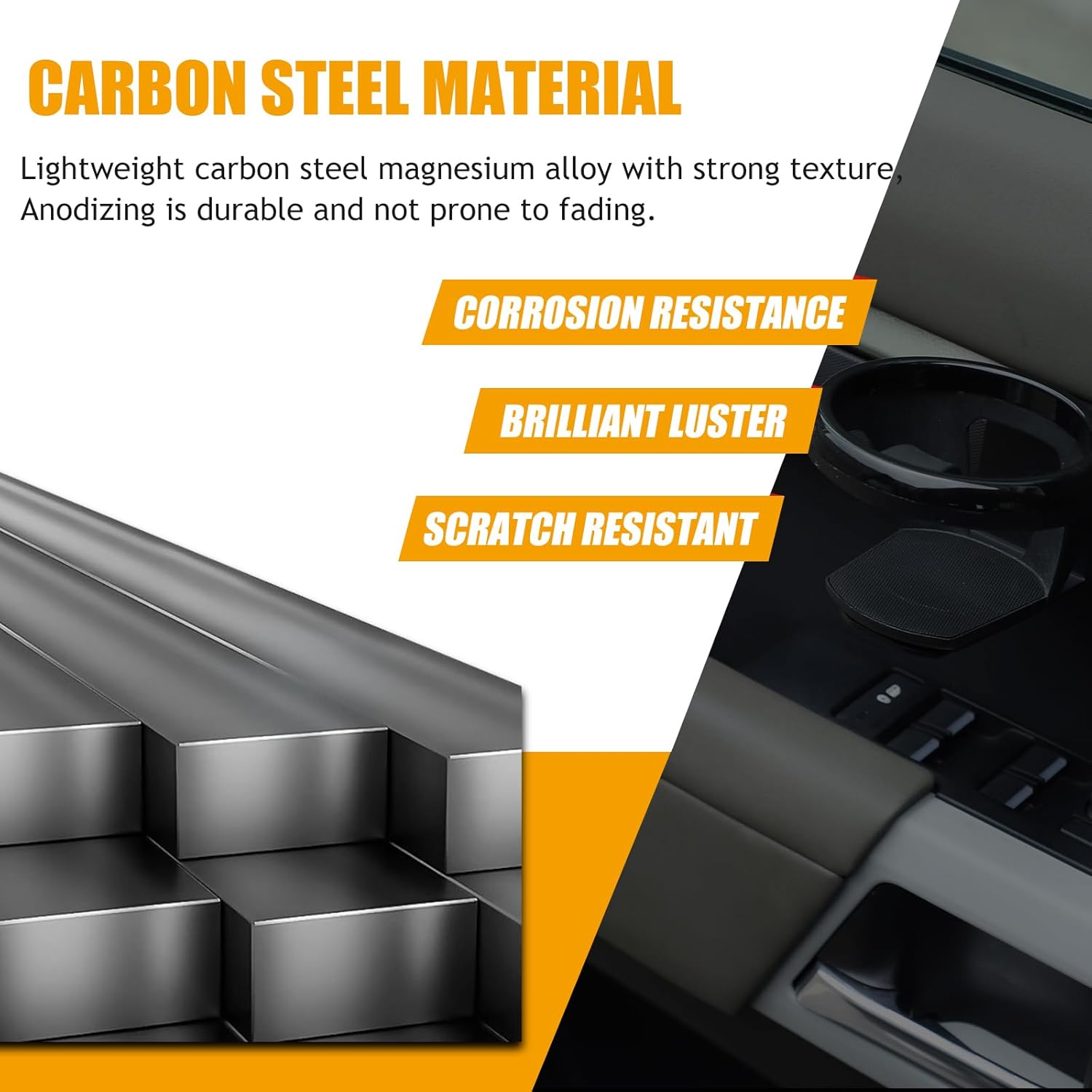 Car Cup Holder Compatible with Land Rover Defender 90 110 130 2020-2025 Expander Drink Holder Door Expansion Cup Holders Water Door Expansion Holders Interior Expanded Cup Holders