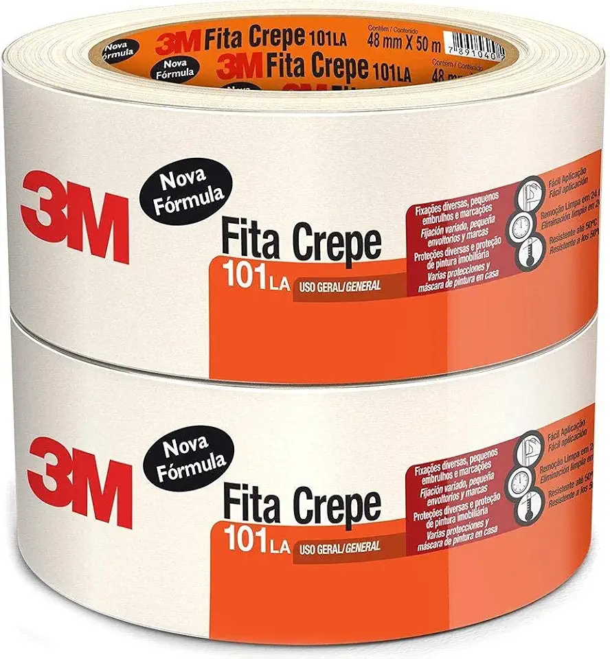 Fita Crepe Escolar 101 48Mmx50M. Pacote Com 02-60402