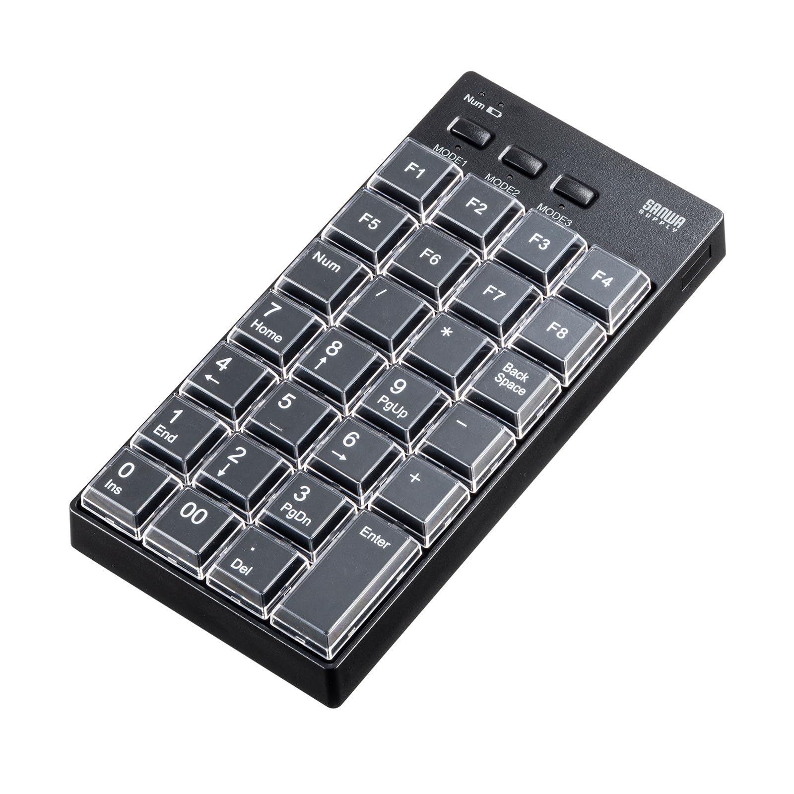 サンワサプライ プログラマブルテンキー（Bluetoothモデル） NT-BT26BK商品画像
