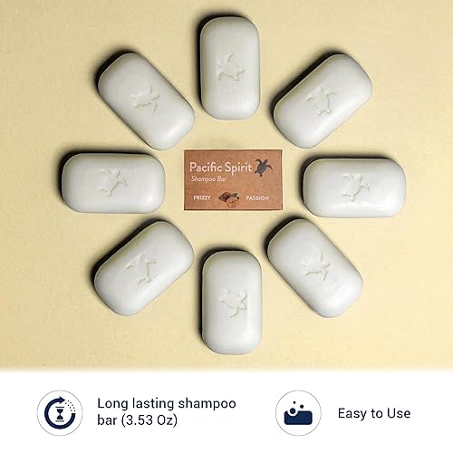 Miniatura 5 de Barra de champú para cabello rizado y ondulado con hidratación y acondicionador de coco - 2 en 1 - Aroma tropical, 3.53 onzas