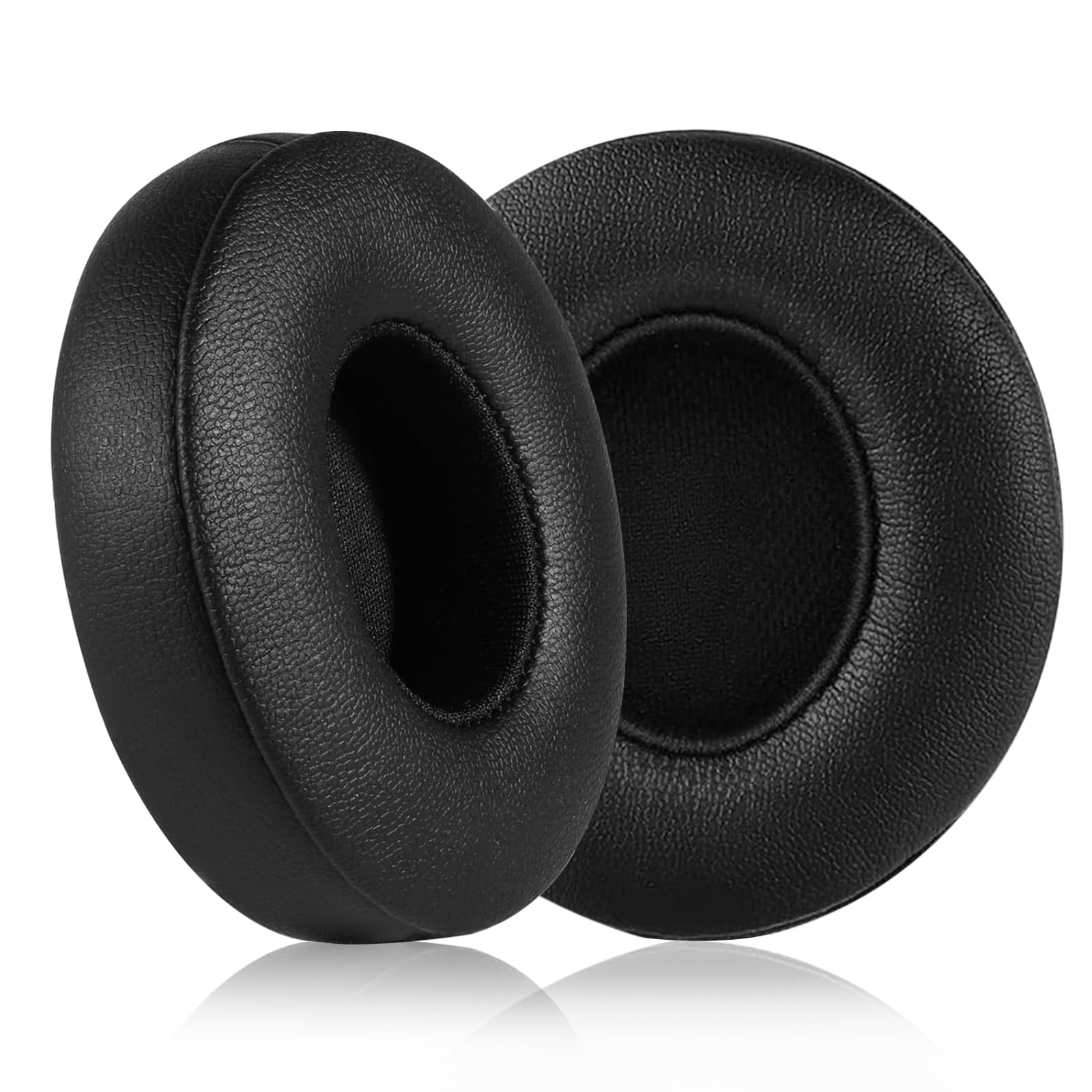 Replacement Ear Pads for Beats Solo 2 & Solo 3 Wireless On-Ear Headphones, Solo3 Earpads with Soft Memory Foam and Protein Leather, Black