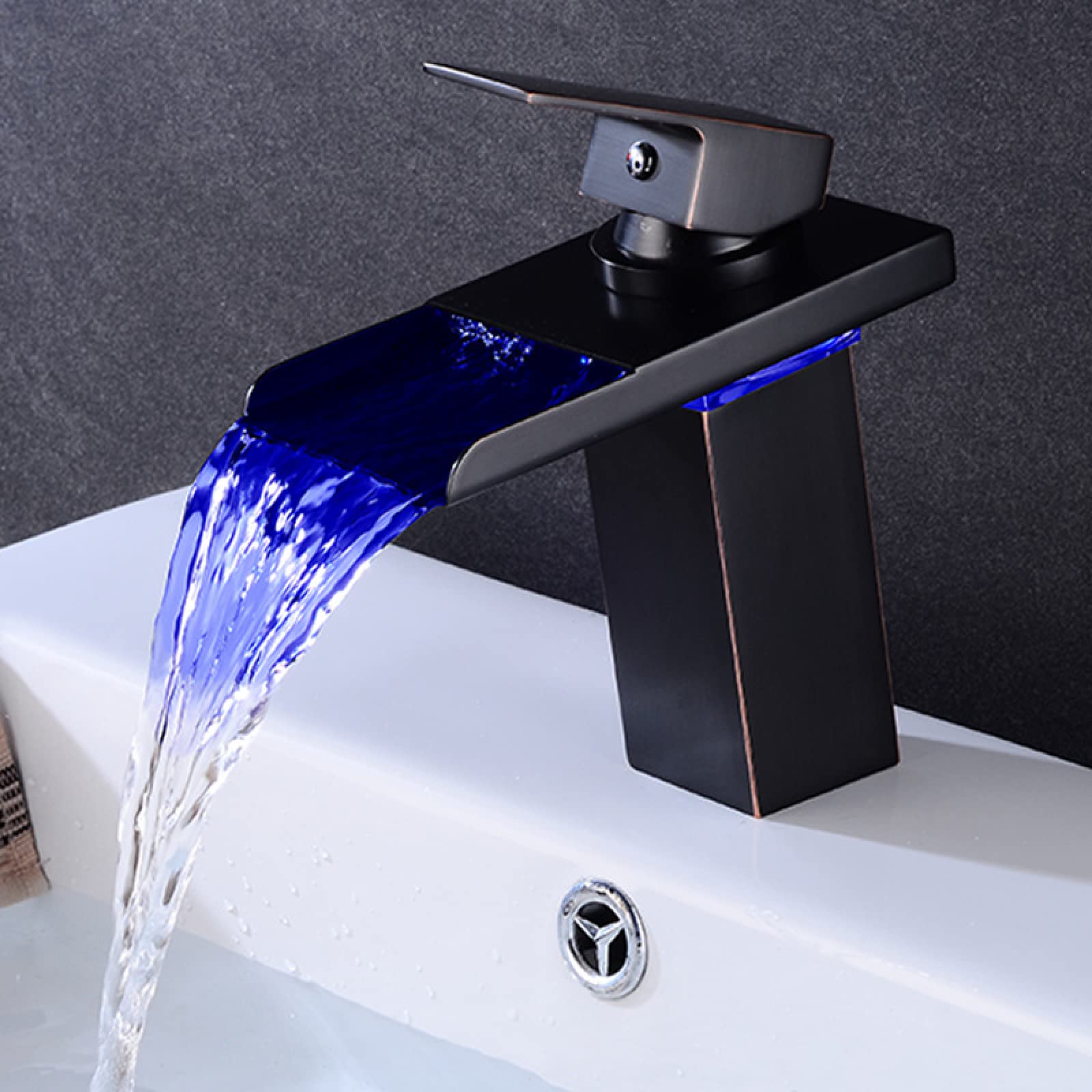 Rubinetto Moderno Per Bagno A Cascata, Rubinetto Per Lavabo Dal Design Elegante Miscelatore In Ottone Acqua Calda E Fredda Disponibile Rubinetto Cromato G 38 87750600