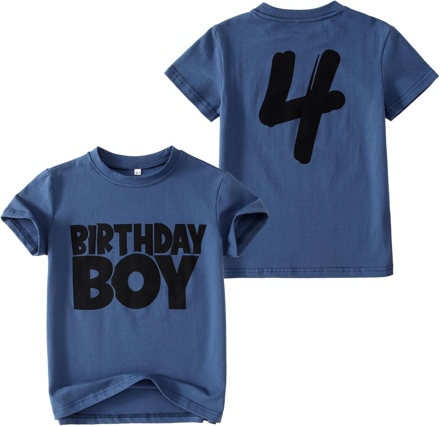Birthday Boy Shirts 1-10 Years Old Boys Birthday Tshirt Toddler Baby Boy Bday Tees Kids Party Outfits Tops