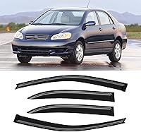 Vista 55 de Visera de ventana para Jeep Cherokee 1984-2001 (Excluye Modelo Limited), Protectores Guards Shields de lluvia de canal exterior, Deflector