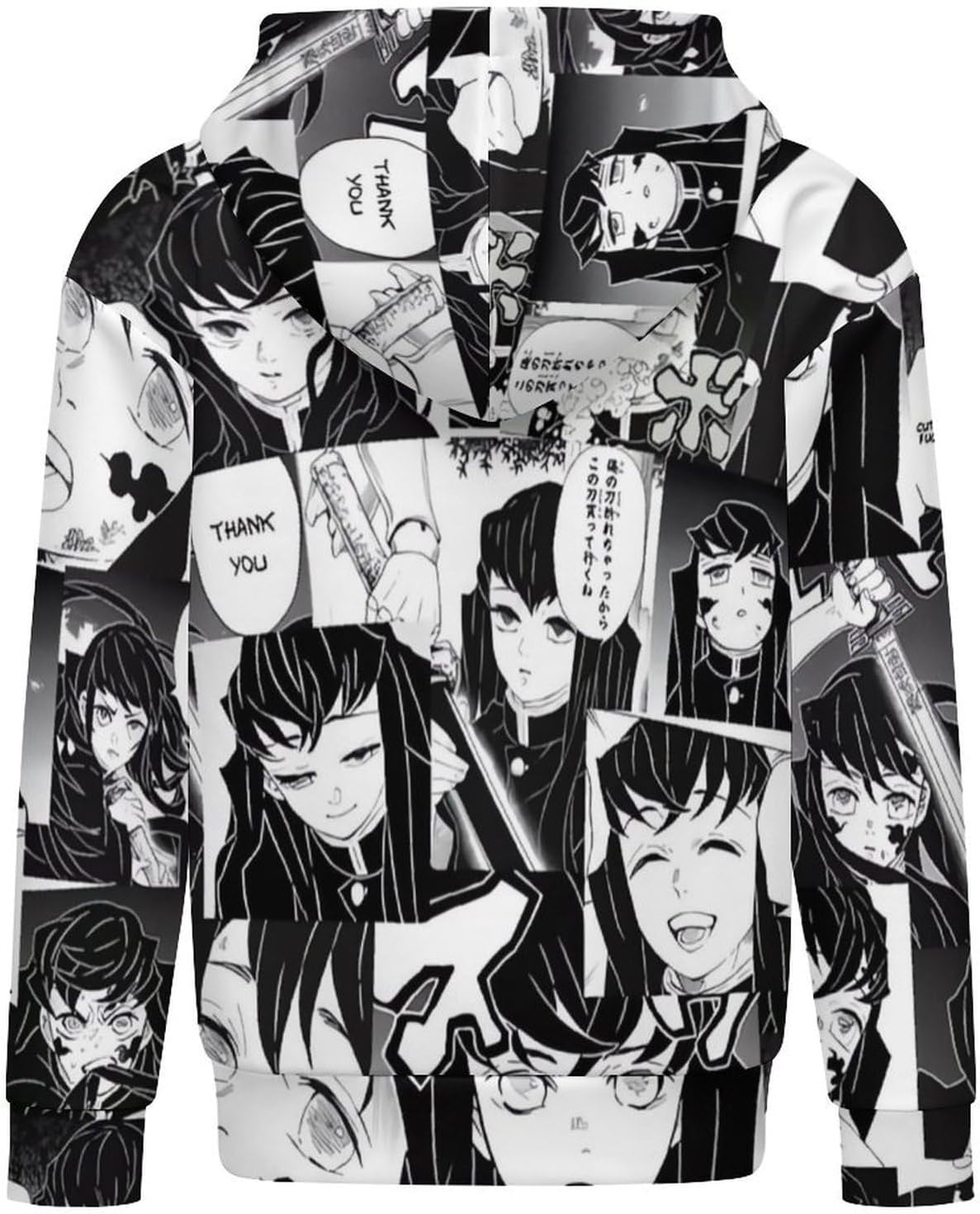 Muichiro Kids' Hoodie 3d Print Sweatshirt Soft Pullover Hooded With Big Pockets For Boys Or Girls