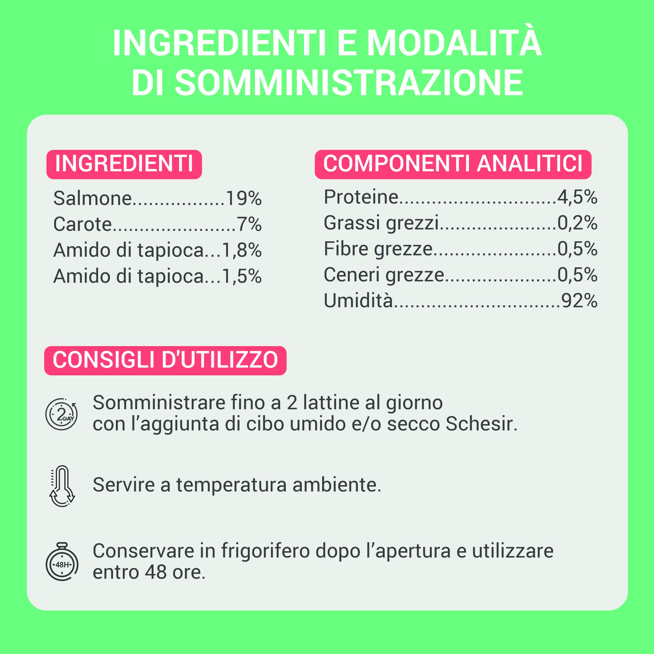 Schesir, Zupa z filetami z łososia i marchwi, uzupełniająca mokra karma dla kotów, oryginalna receptura, 100% naturalna, 12 torebek po 40 g