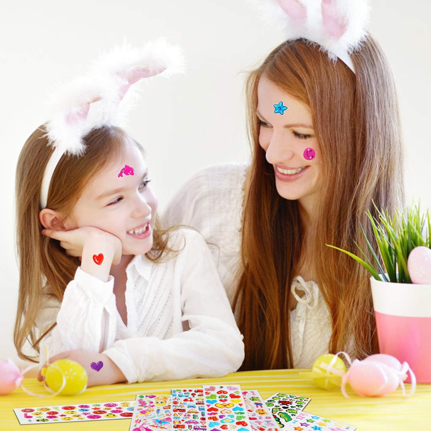Sticker Sheets Stickers for Kids - 40 Different Kids Bulk Stickers 1200+ Fun Stickers for Girls Boy Stickers Kids Stickers for Toddlers Puffy Stickers Assorted Scrapbook Stickers Dress Up Sticker : Toys & Games