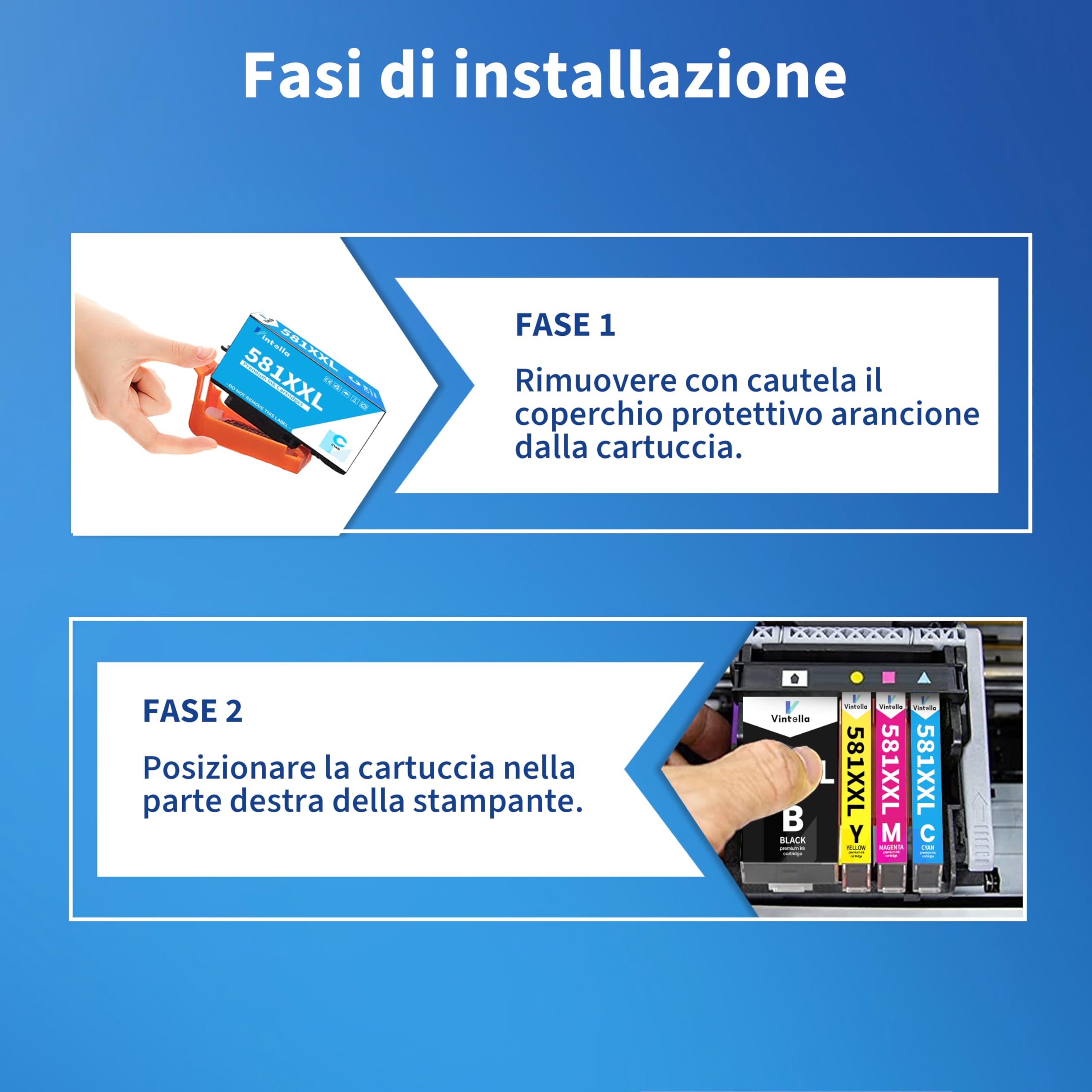 Vintella 580xxl 581xxl Cartucce Sostituzione per Canon 580 581 XXL PGI-580XXL CLI-581XXL per Pixma TS6150 TR7550 TR8550 TS6151 TS8150 TS9150 TS9155 TS9550 TS9551 TS705 TS8150 TS8151 TS8152 (15 Pezzi)