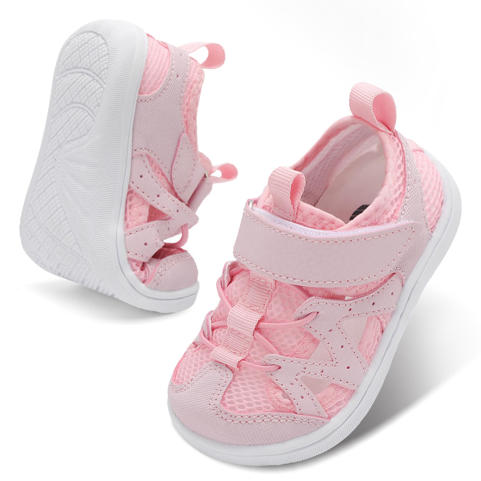 BARERUN Toddler Sandals Barefoot Kids Water Shoes Wide Boys Girls Summer Non-Slip Beach Swim Pool Hiking Sport Auqa Sandals Breathable Indoor Outdoor Walking Shoes — view 11