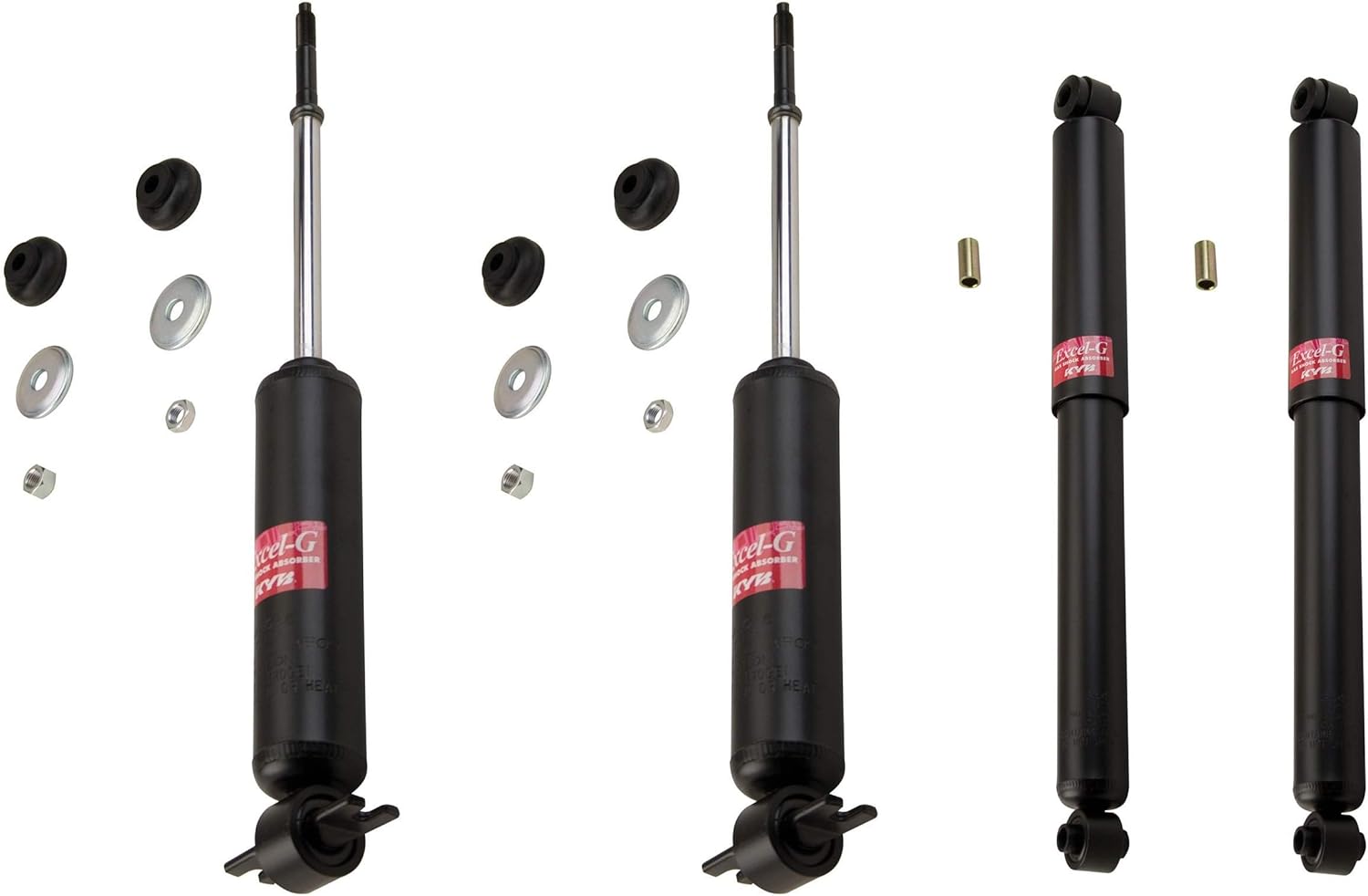 Front and Rear Shock Absorbers Kit for Dodge D100 D150 RWD 1979-93