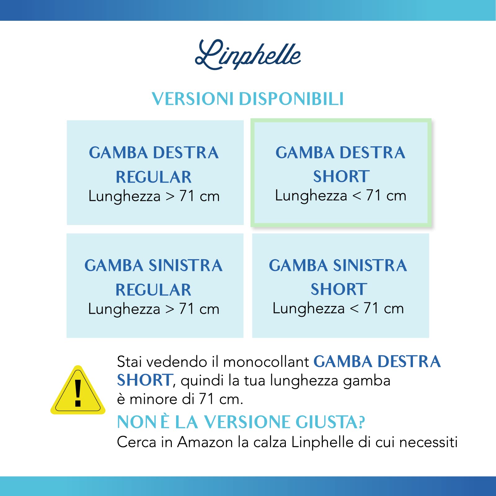 Linphelle Calza Monocollant Antitrombo Medicale a Compressione Graduata, Gamba Destra, Classe 1, Calza Elastiche Antiembolismo per Degenza
