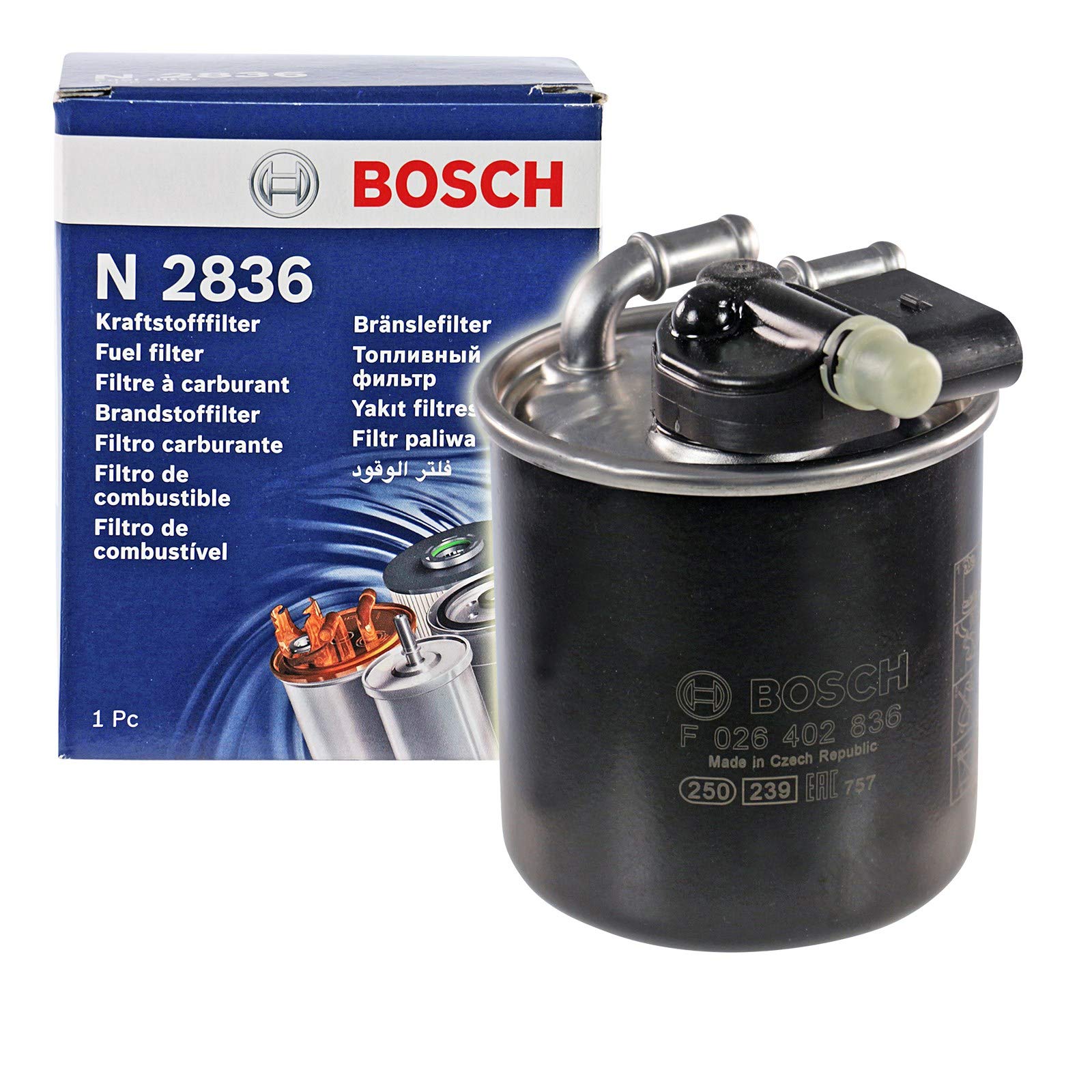 F 026 402 864 BOSCH N 2864 Brandstoffilter Pijpfilter | Bestel nu