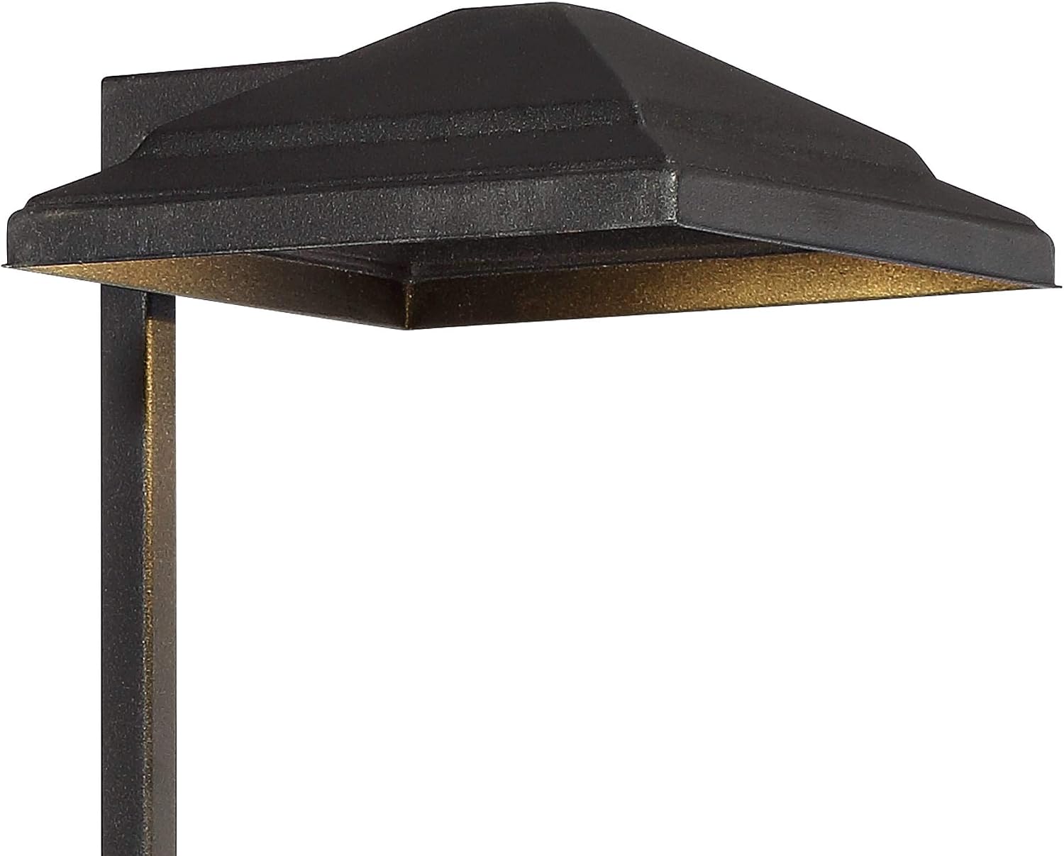 John Timberland Basset 23" High Modern Outdoor Landscape Path Light Porch House Exterior Outside LED Bulb Weatherproof Textured Black Finish Aluminum Metal Shade Front Door Patio Garage Home