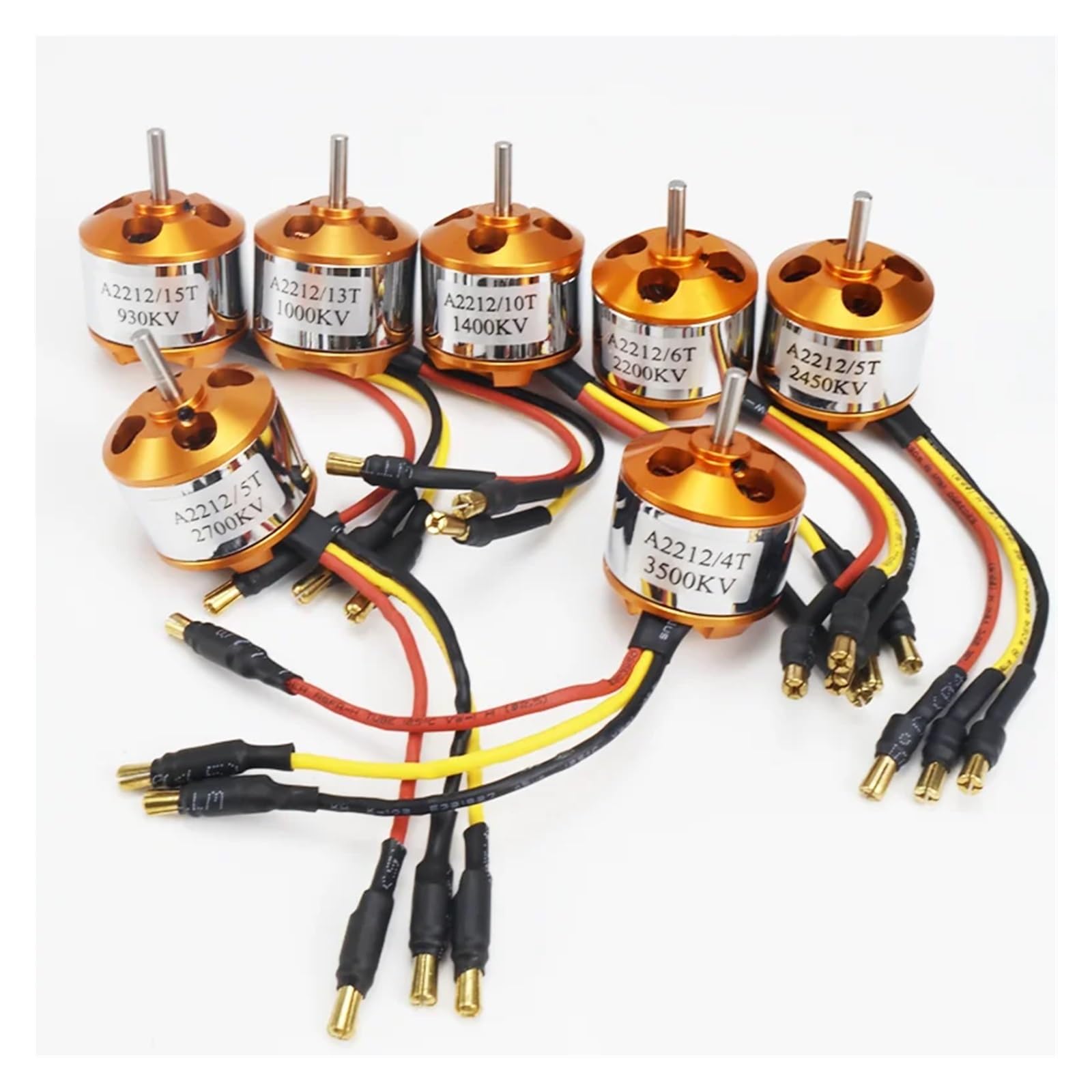 Motor Sin Escobillas A2212 930KV 1000KV 1400KV 2200KV 2450KV 2700KV para Avion RC