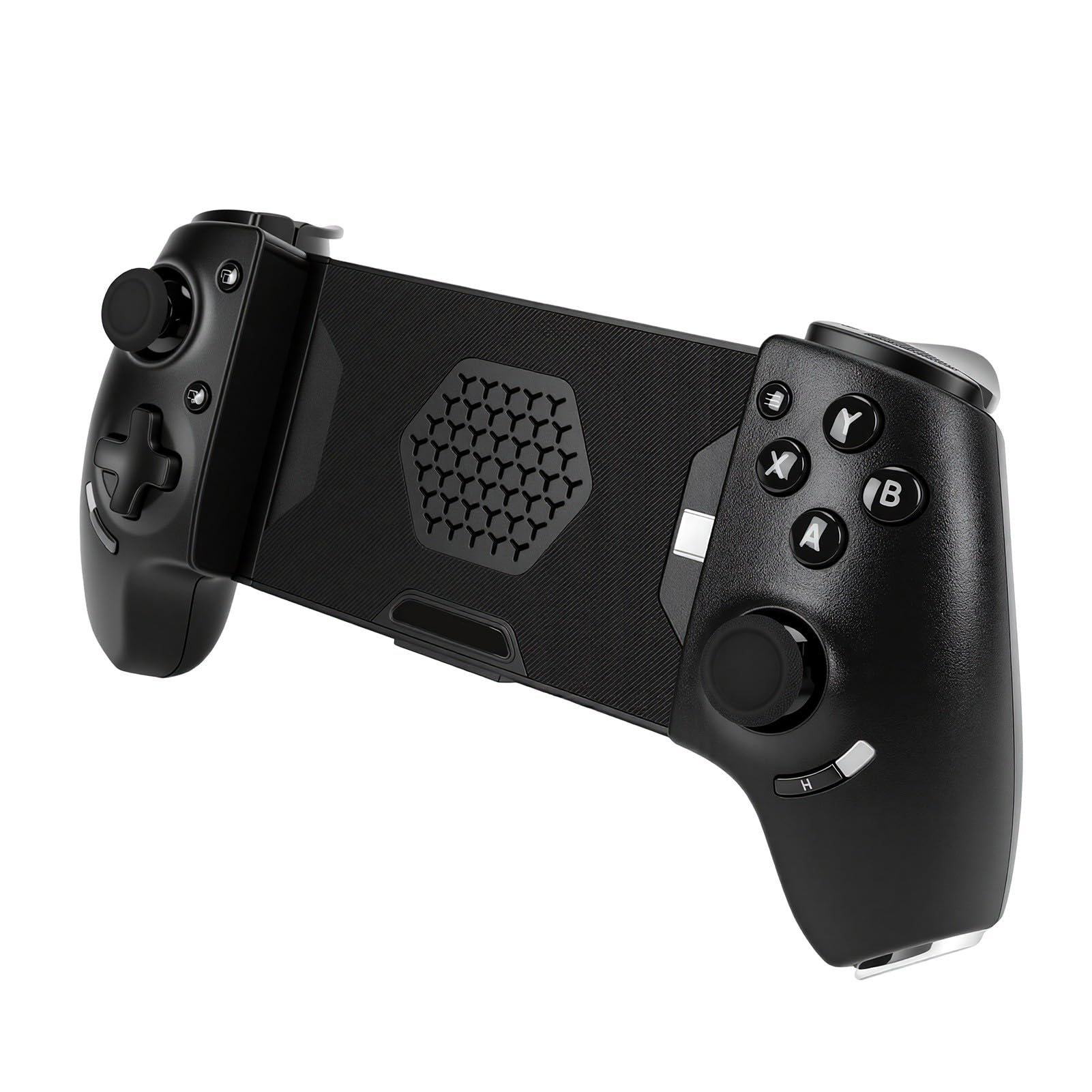 Zunate Controller di Gioco Mobile Bluetooth 5.3 con Joystick Effetto Hall per PC - Gamepad Wireless con Doppi Paddle Posteriori, Design Retrattile per Telefoni da 4,33-7,44 Pollici,