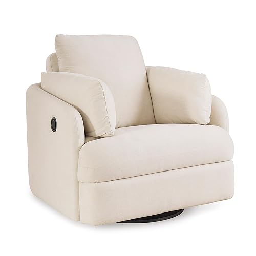 Signature Design by Ashley Modmax Coastal Press-Back Swivel Glider Rocker