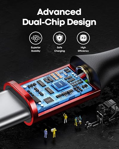 Miniatura 7 de Cable USB a USBC de 3.3 pies, paquete de 3 unidades de 3A de carga rápida USB A a C, cable trenzado para iPhone 16 15 Galaxy S25 S24 S23 S22 S21 S20