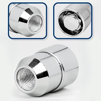 4-Piece M12x1.25 Alloy Steel Locking Wheel Nuts with 2 Keys