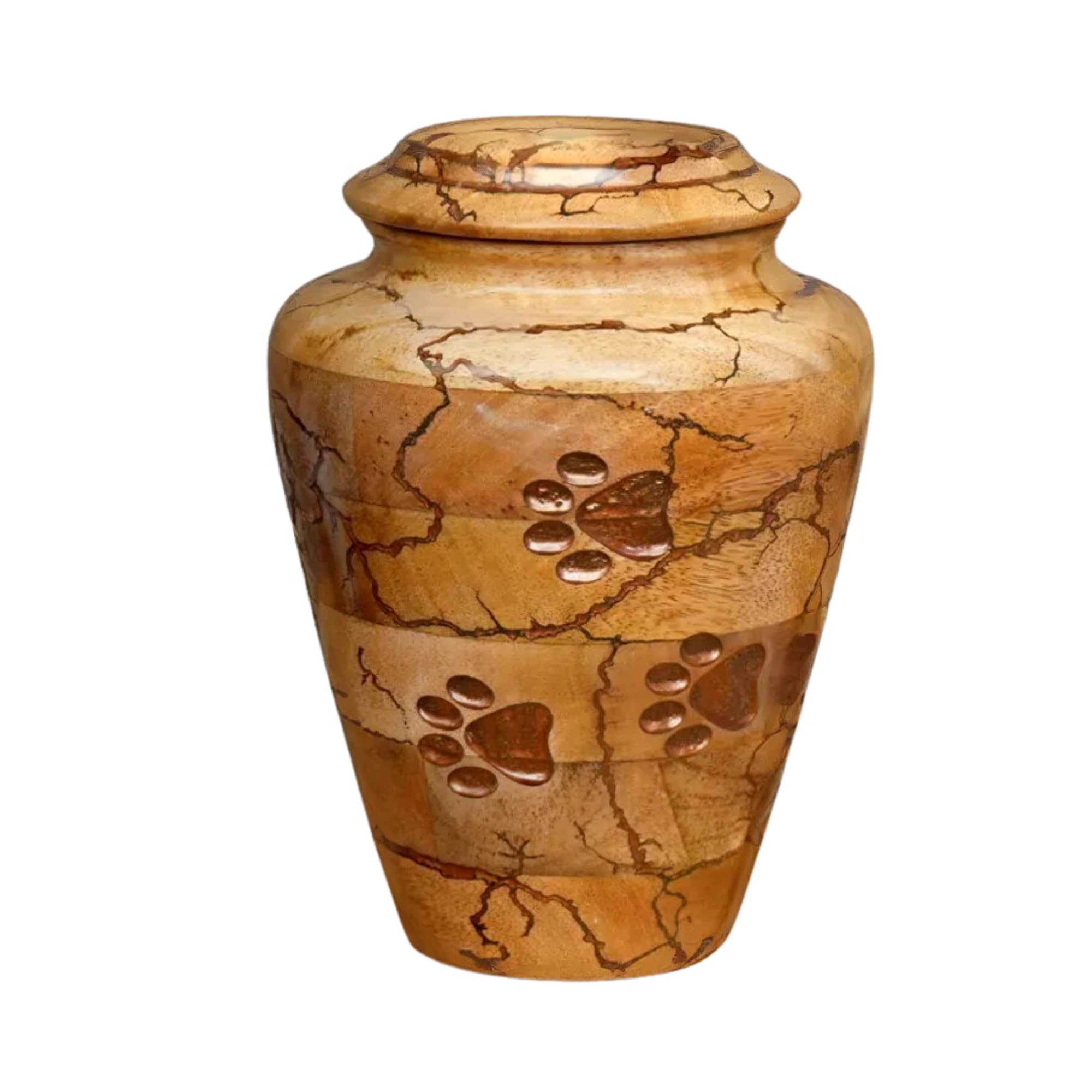 Wooden Urn for Pet Ashes Urn for Dog urn for cat Cremation Pets Memory Box Handcrafted urns Box Multi Color.. (Brown, Small 100 LBS)