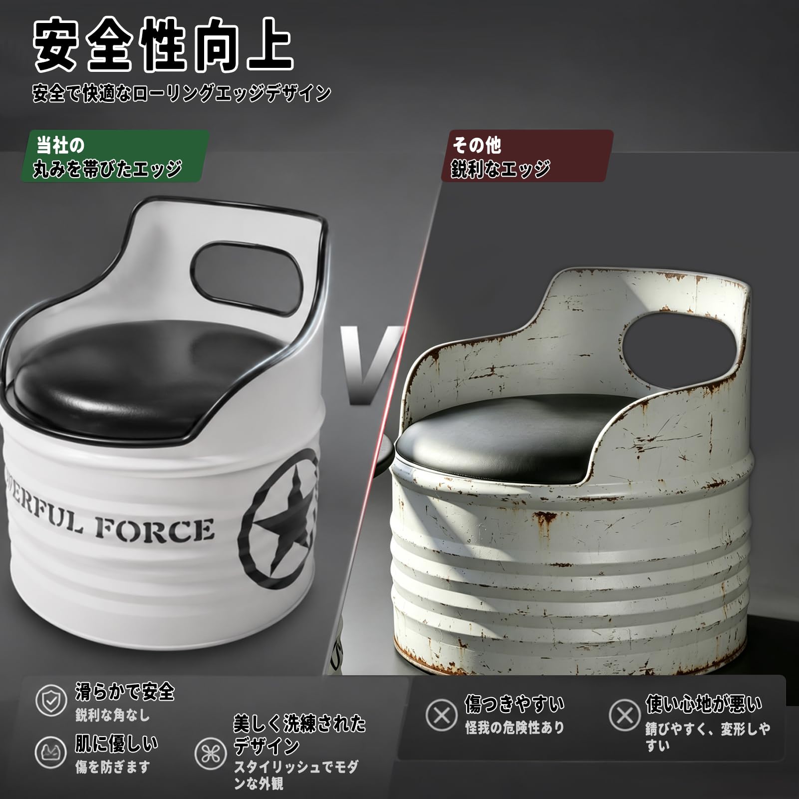 Amazon.co.jp: ドラム缶 テーブル 椅子 ドラム缶リメイクソファー