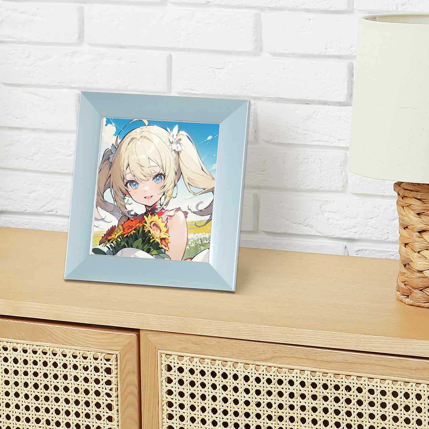 藍色額縁ご確認ページ Amazon.co.jp: 大額 額縁 色紙額(8×9寸) 7919 ブルー
