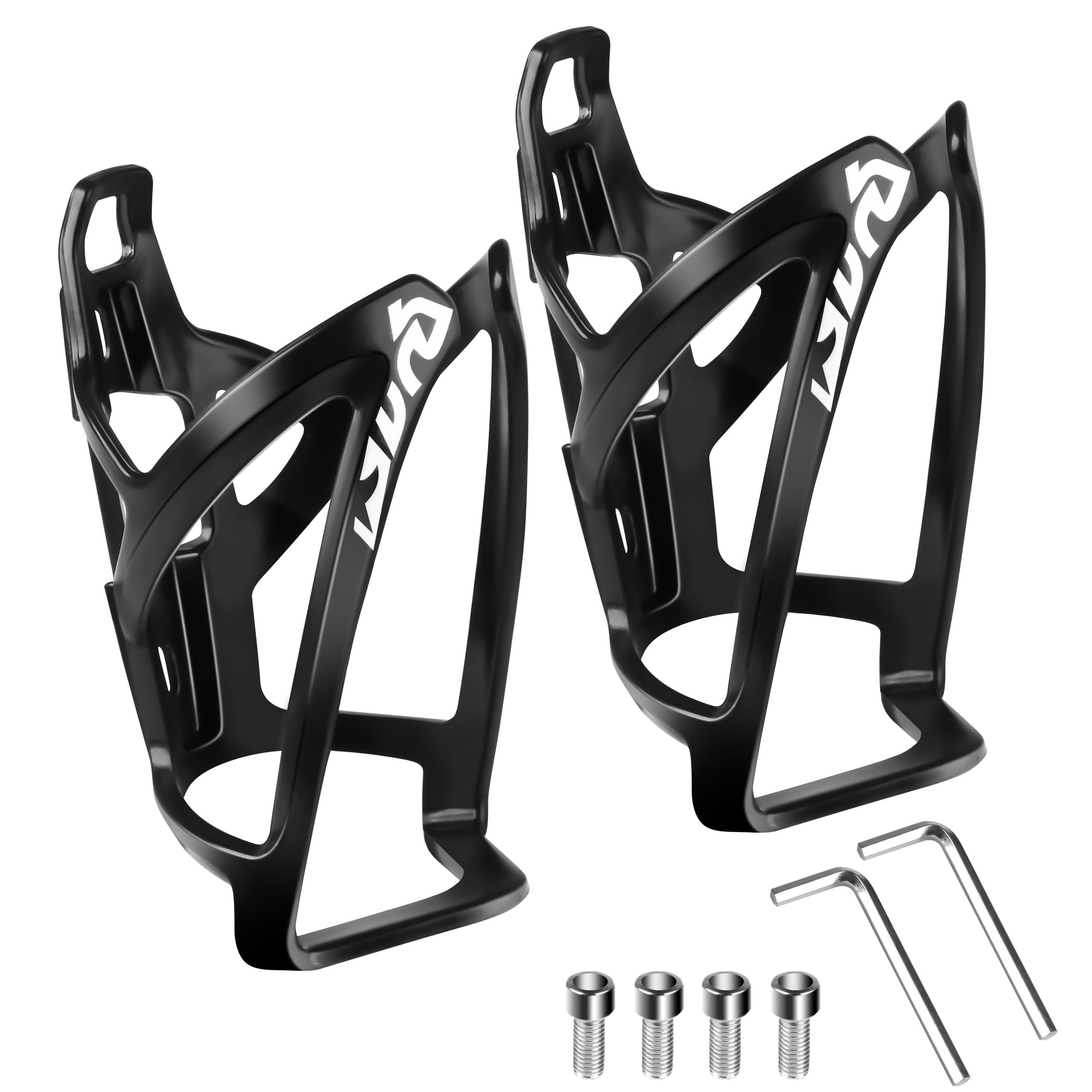 Teamkio Flaschenhalter Fahrrad – Stabiler Getränkehalter Fahrrad für 0.5-1L Flaschen (bis 10cm Durchmesser), Universeller Trinkflaschenhalter für MTB/Rennrad/Fahrrad, Inkl. Werkzeug 2er-Pack