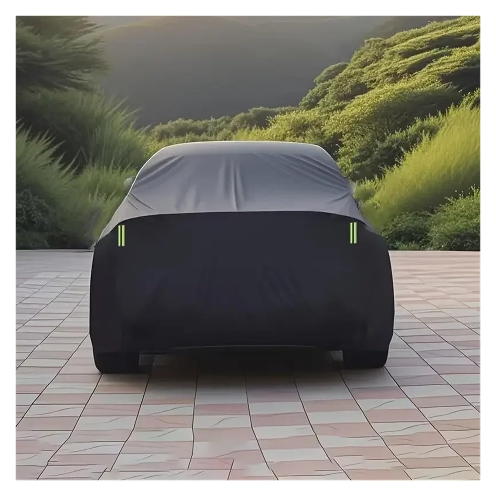 Telo Per Auto Telo Copriauto Antigraffio Nero - Protezione Completa Antipolvere E Resistente Al Sole Per Vari Modelli Parcheggio All'aperto Telo Copriauto Impermeabile(Sedan-XXL)