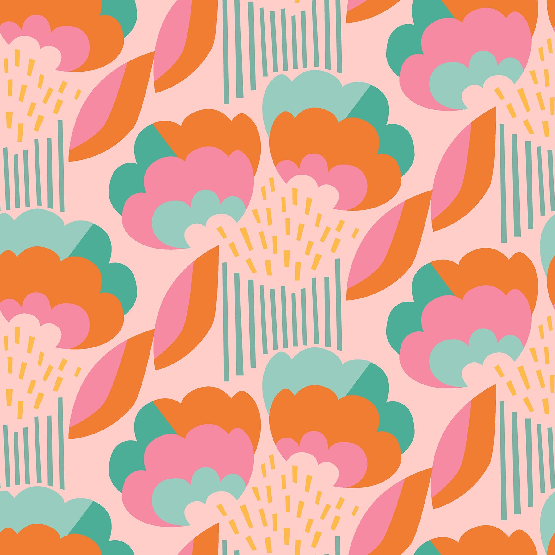 Papier peint rétro Esme Rose vintage intissé tapisserie Megan Carter