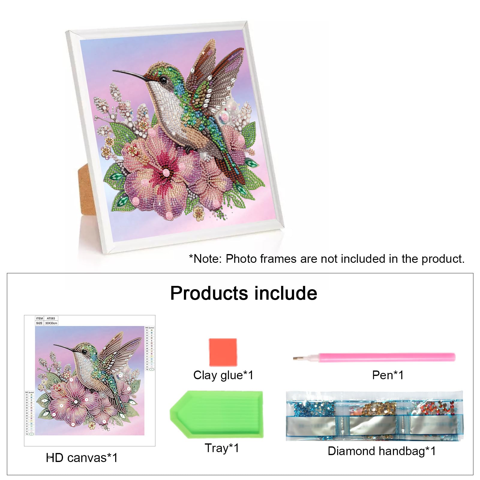Amazon | MVVMTOP ダイヤモンドアートペインティングキット DIY 鳥と花
