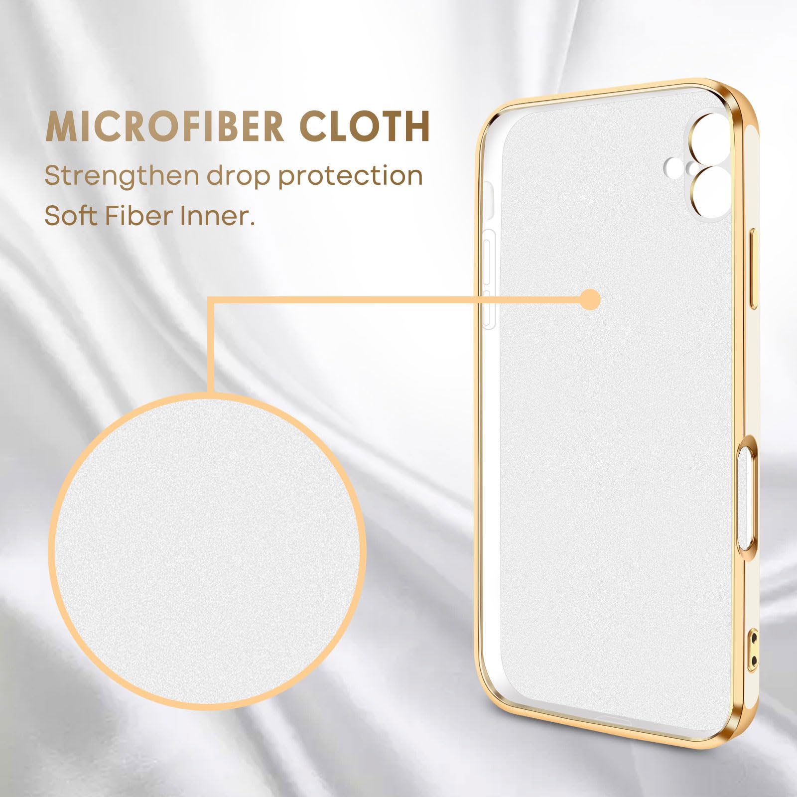 SPACE - Cover morbida super sottile in TPU colore bianco compatibile con Apple iPhone 16 [IPHONE 16