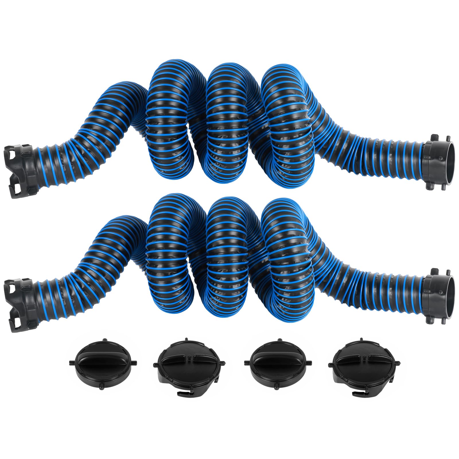 20FT RV Sewer Hose Extension Camper Sewer Hose Extension with Caps
