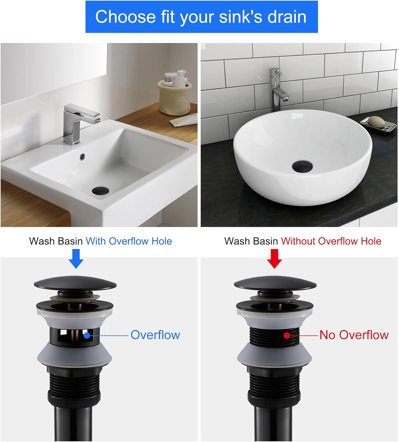 MENATT Stainless Steel P Trap with Bathroom Sink Stopper, 1-1/4 Sink Drain Bottle Trap Set with Overflow - Adjustable Height,Complete Basin Sink Plumbing Kit for Pipe Replacement, Oil Rubbed Bronze