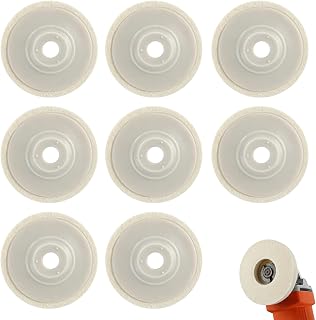 2023 New Wool Polishing Wheel Disc, Wool Felt Polishing Wheel is Suitable for a 100-Angle Grinder, Advanced Wool Felt Polishing Wheel is Suitable for Metal, Glass, Marble, Furniture(8Pcs)