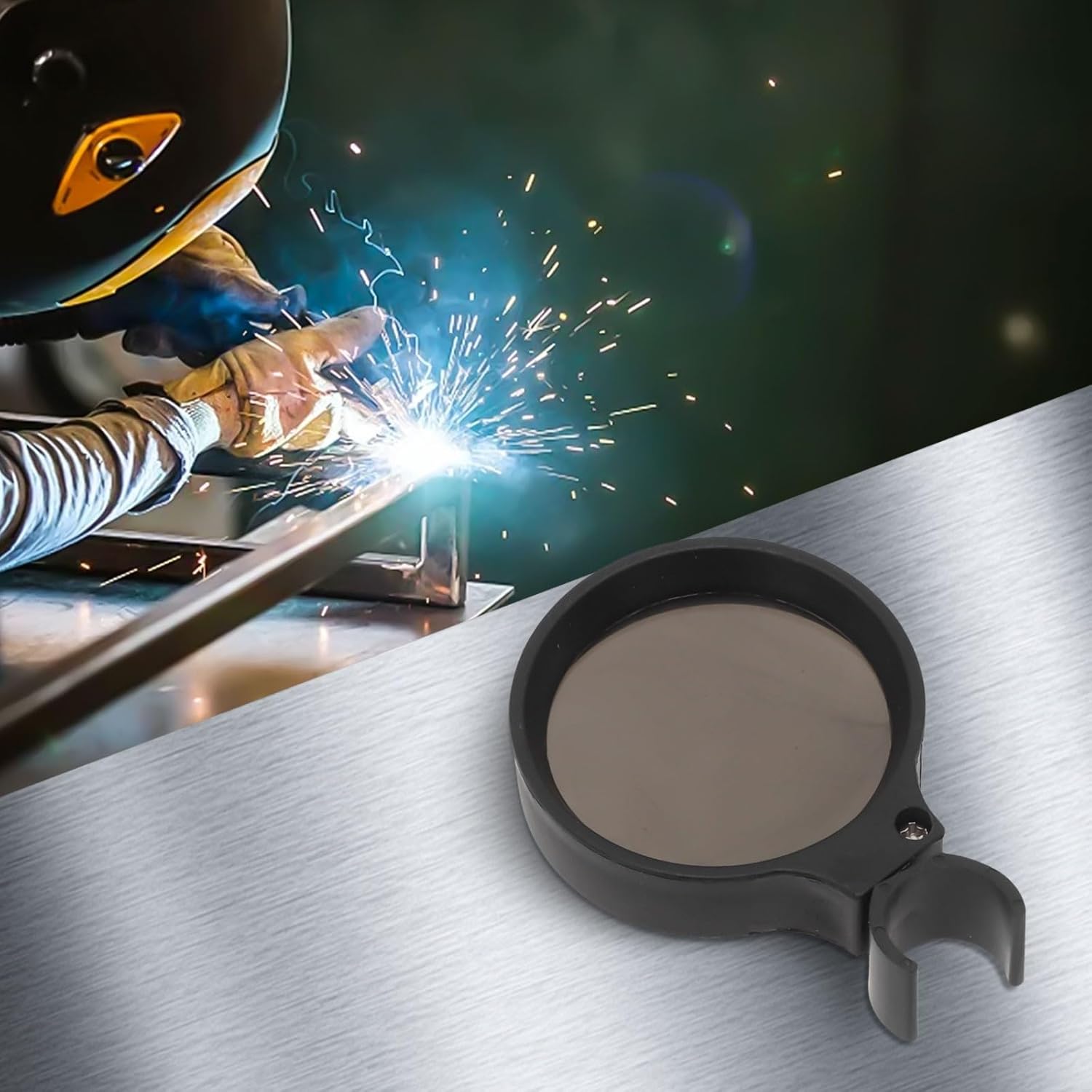 Self-Locking Shading Mirror for Argon Welding Machine Compatible with WP 18WP 2600 300QS 300 Large Handles (Big card)