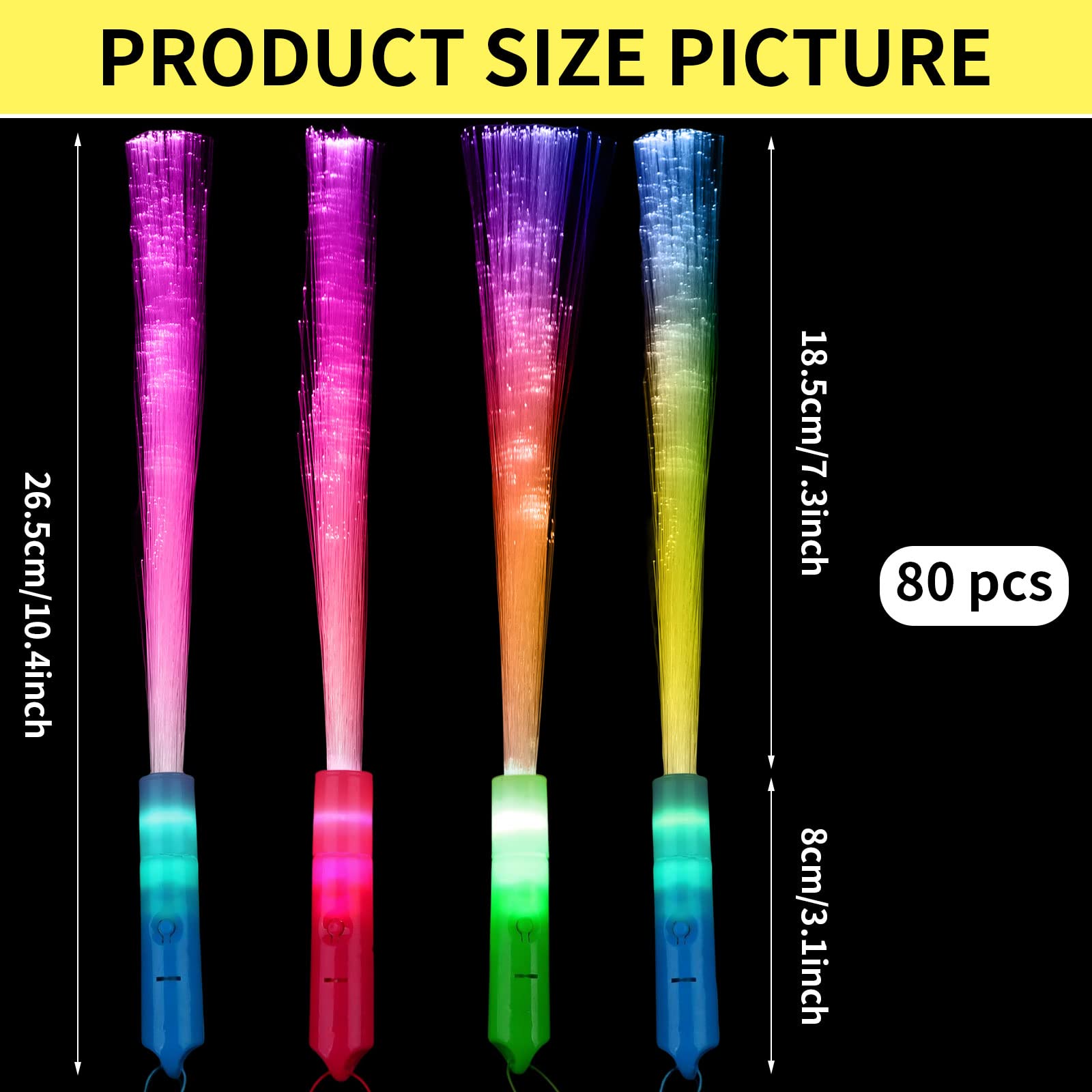 10' 12mm Fiber Optic Lighting Solid Core End Glow Cable Core Diameter 12.0mm Overall Diameter 14.0mm