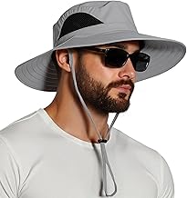 EINSKEY Wide Brim Sun Hat, UPF 50+ UV Protection Waterproof Packable Bucket Hat for Men & Women, Fishing Hiking Beach Garden