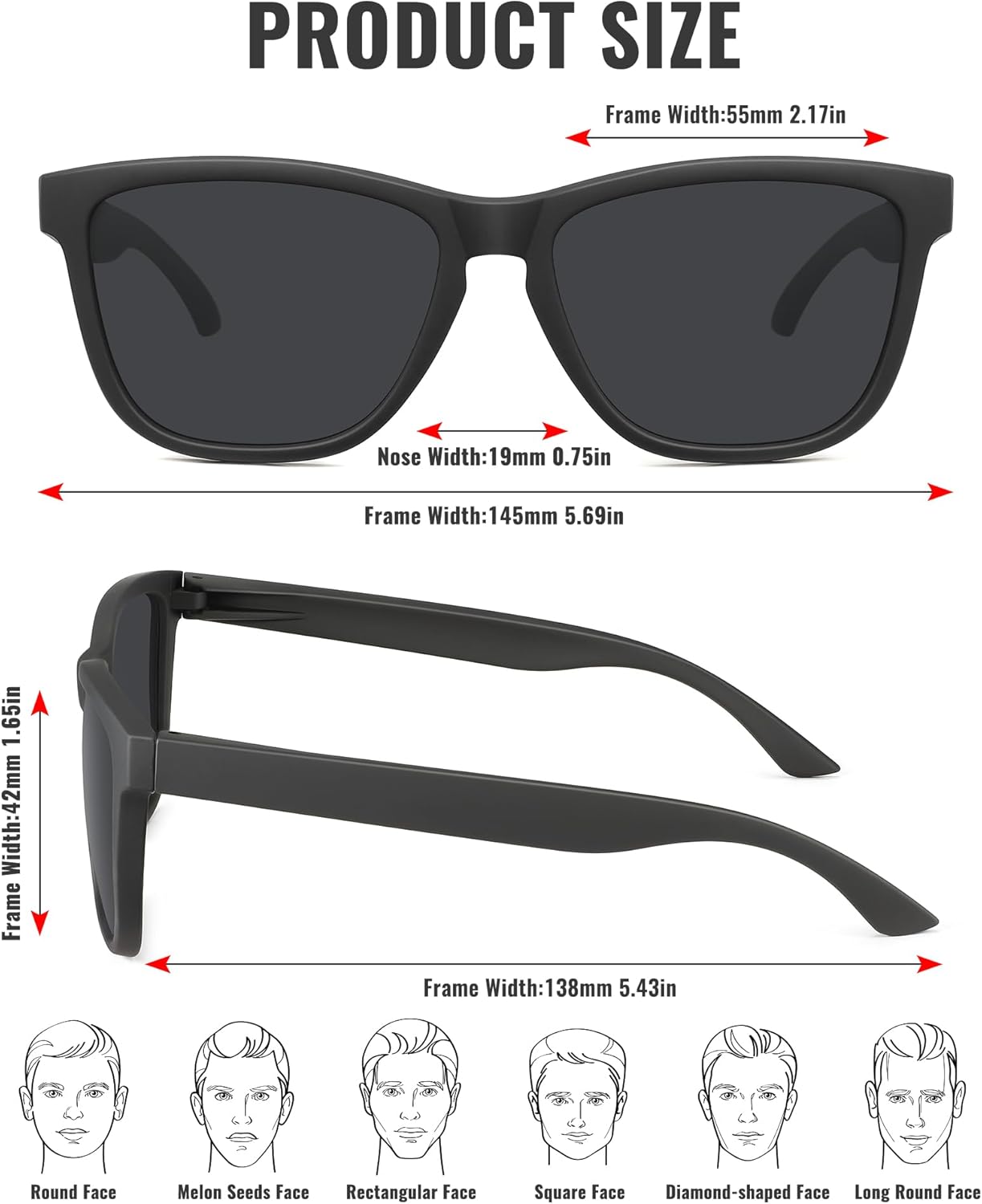 MEETSUN Polarized Sunglasses for Men,Sun Glasses with UV Protection for Driving Fishing