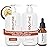 Routine Wellness Shampoo and Conditioner Set and Hair Serum for Thinning Hair - DHT Blocker Women & Men - Color Safe Shampoo for Hair Loss & Healthier Hair - Coconut & Vanilla Set + Serum