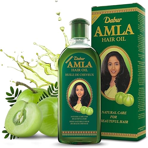 Dabur Amla Hair Oil - 300ml | For Strong, Long & Thick hair | Nourishes Scalp | Controls Hair Fall, Strengthens Hair & Promotes Hair Growth - Amla 300 ml