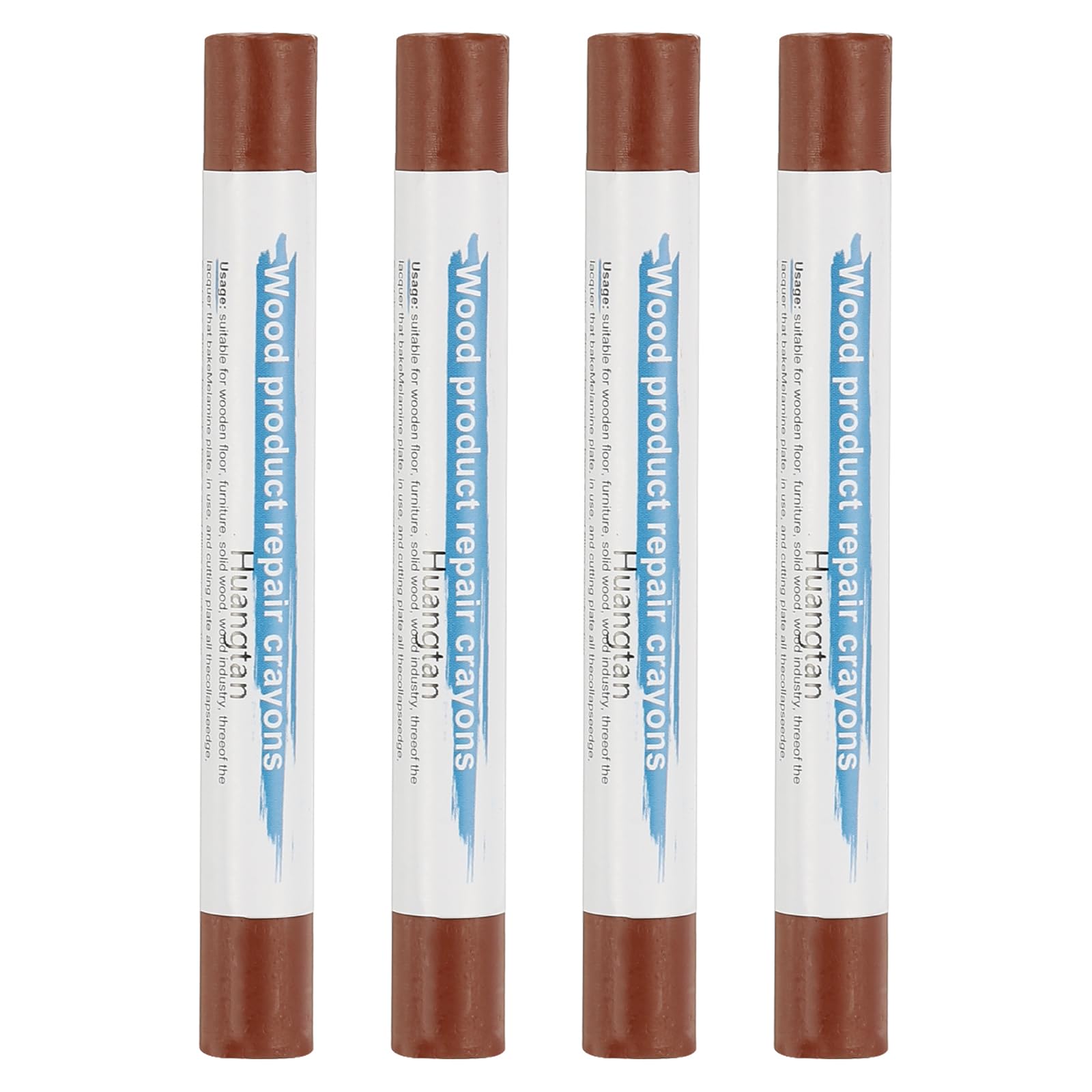 PATIKIL Furniture Repair Crayons, 4 Pcs Wax Wood Filler Sticks Wood Wax Crayons for Scratches Wood Floor Holes Tables Yellow Sandalwood