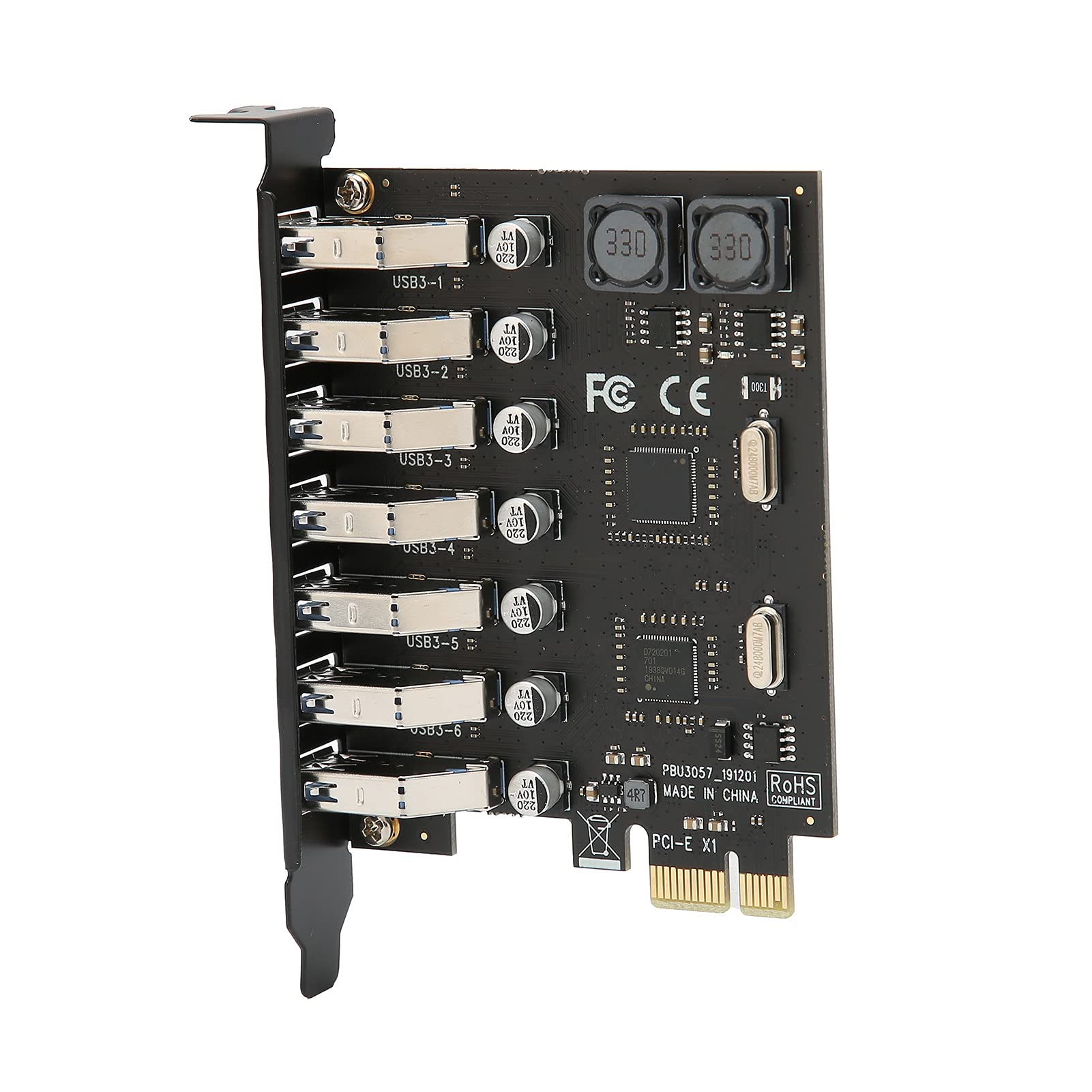 Annadue 7 Porte PCI E a USB 3.0 5Gbps Scheda di Espansione