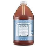 Dr. Bronners - Organic Sugar Soap (Baby Unscented, 64 Ounce) - Made with Organic Oils, Sugar and Shikakai Powder, 4-in-1 Use: Hands, Body, Face and Hair, Moisturizes and Nourishes, No Added Fragrance