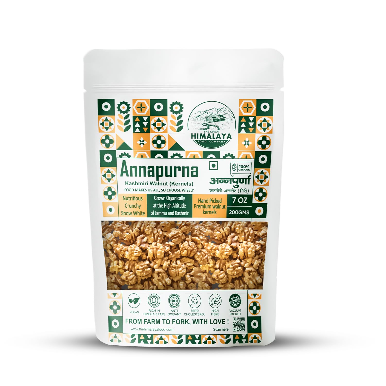 Great Himalaya Annapurna Kashmiri Walnut Kernels (200Gm) Vacuum Packed Fresh Walnut Without Shell Rich In Omega-3 Fats Akhrot Giri Perfect For Snacking And Baking Dried Fruits Lab Tested (B0CT5BWPH9) Amazon Price History, Amazon Price Tracker