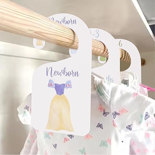 Divisores de armario de princesa para guardería, baby shower, organizador de armario para niña, recién nacido a 24 meses para el hogar