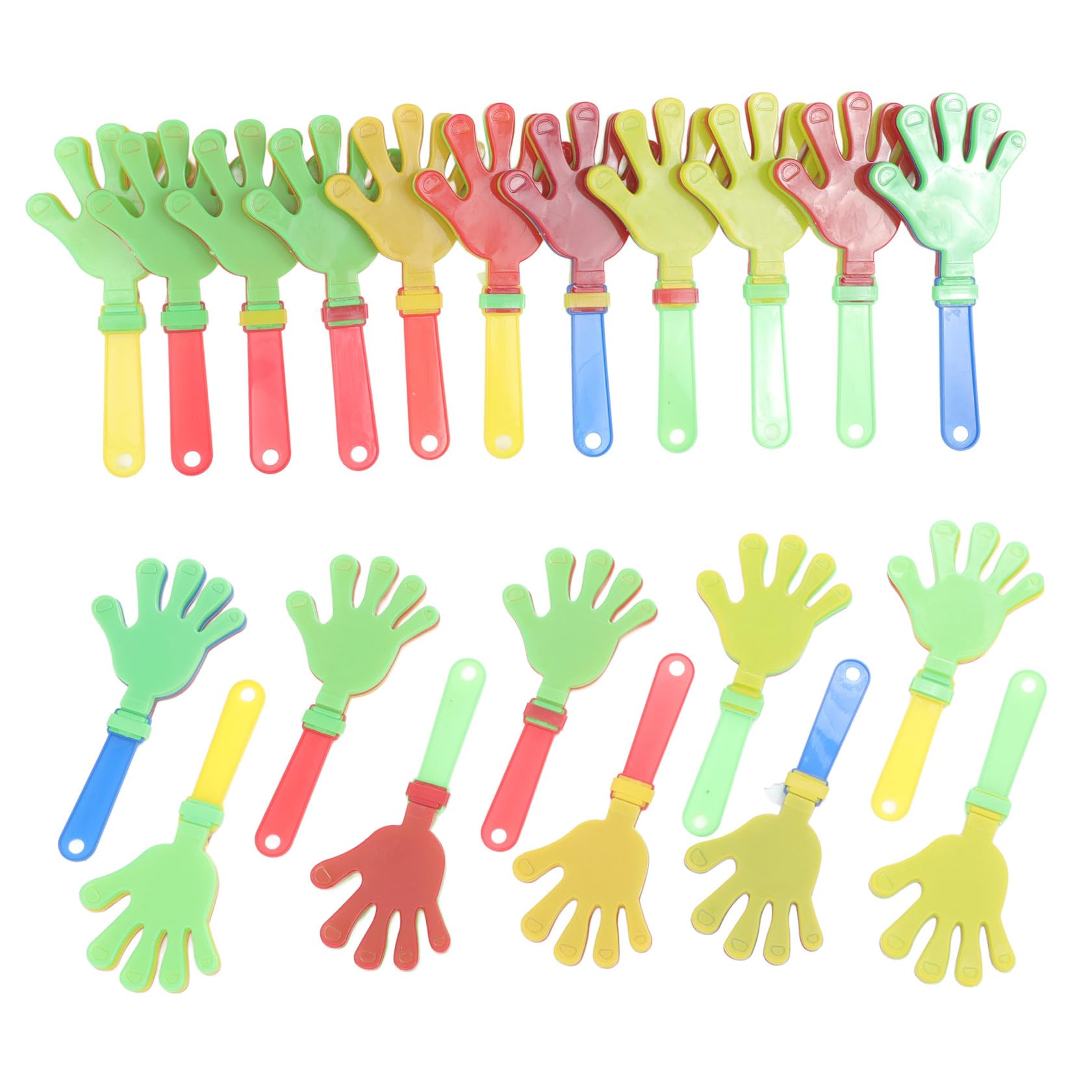 Kisangel Main Qui Claque en Plastique Dispositif De Clappement Léger 7.09 Pouces pour Décoration De Fêtes Carnaval Concert Jeux D'Ambiance
