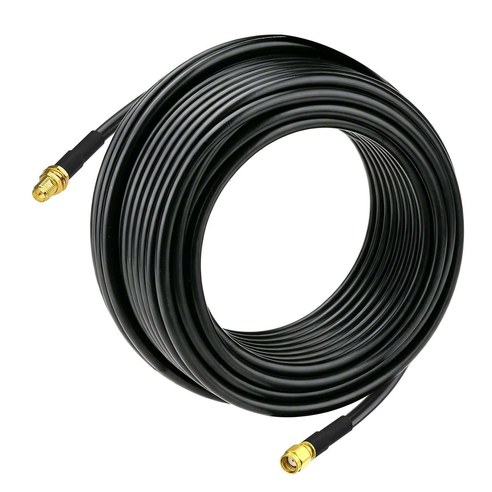Bingfu Cavo di prolunga RP-SMA da 15,2 m a bassa perdita ALSR240 cavo coassiale da paratia femmina a maschio cavo antenna per router WiFi elio minatore gateway scheda di rete wireless